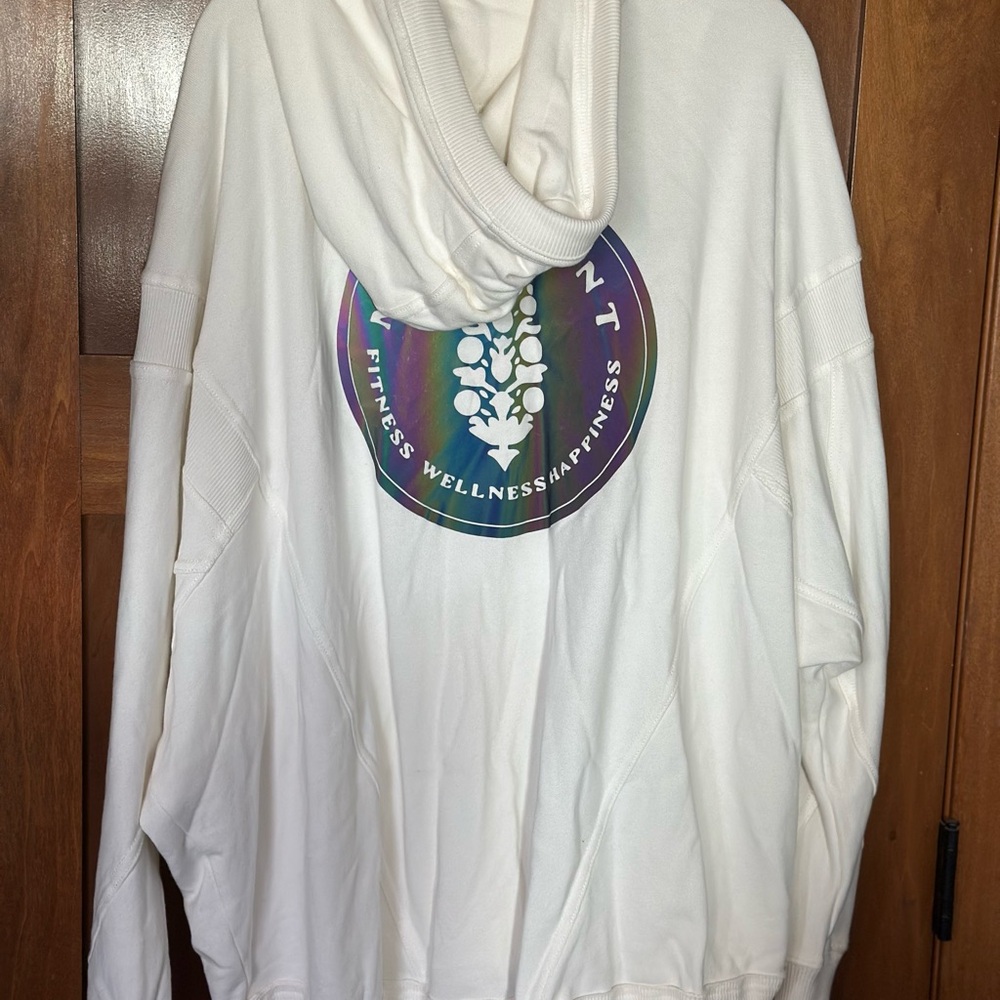 FP Movement by Free People White Hoodie with Circular Logo